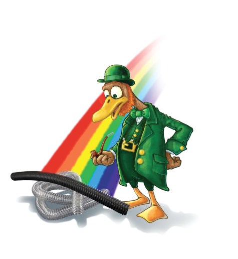 duck with a pot of gold