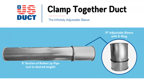 the speed and adjustability of Clamp Together Ductwork.